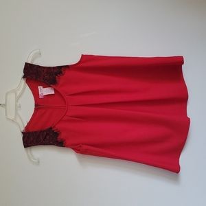 NWOT Red Blouse Tank Top Candie's L